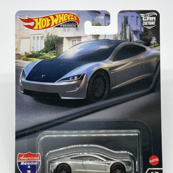 2022 HOT WHEELS PREMIUM AMERICAN SCENE #5/5 - TESLA ROADSTER
