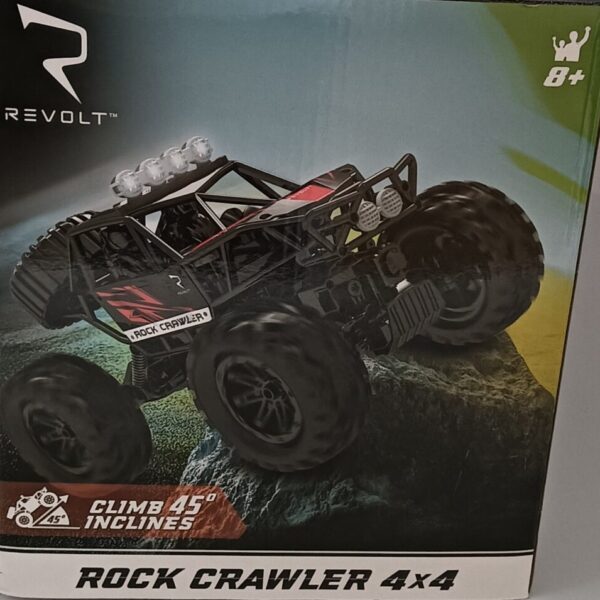 Revolt Remote Control Rock Crawler 4x4 Off-Road Truck Black and Red 8y+