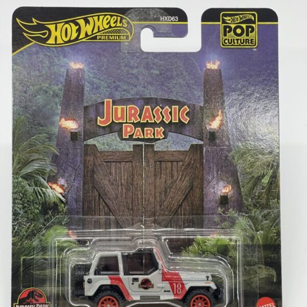 Hot Wheels Premium Pop Culture Jurassic Park 92 Jeep Wrangler Sahara