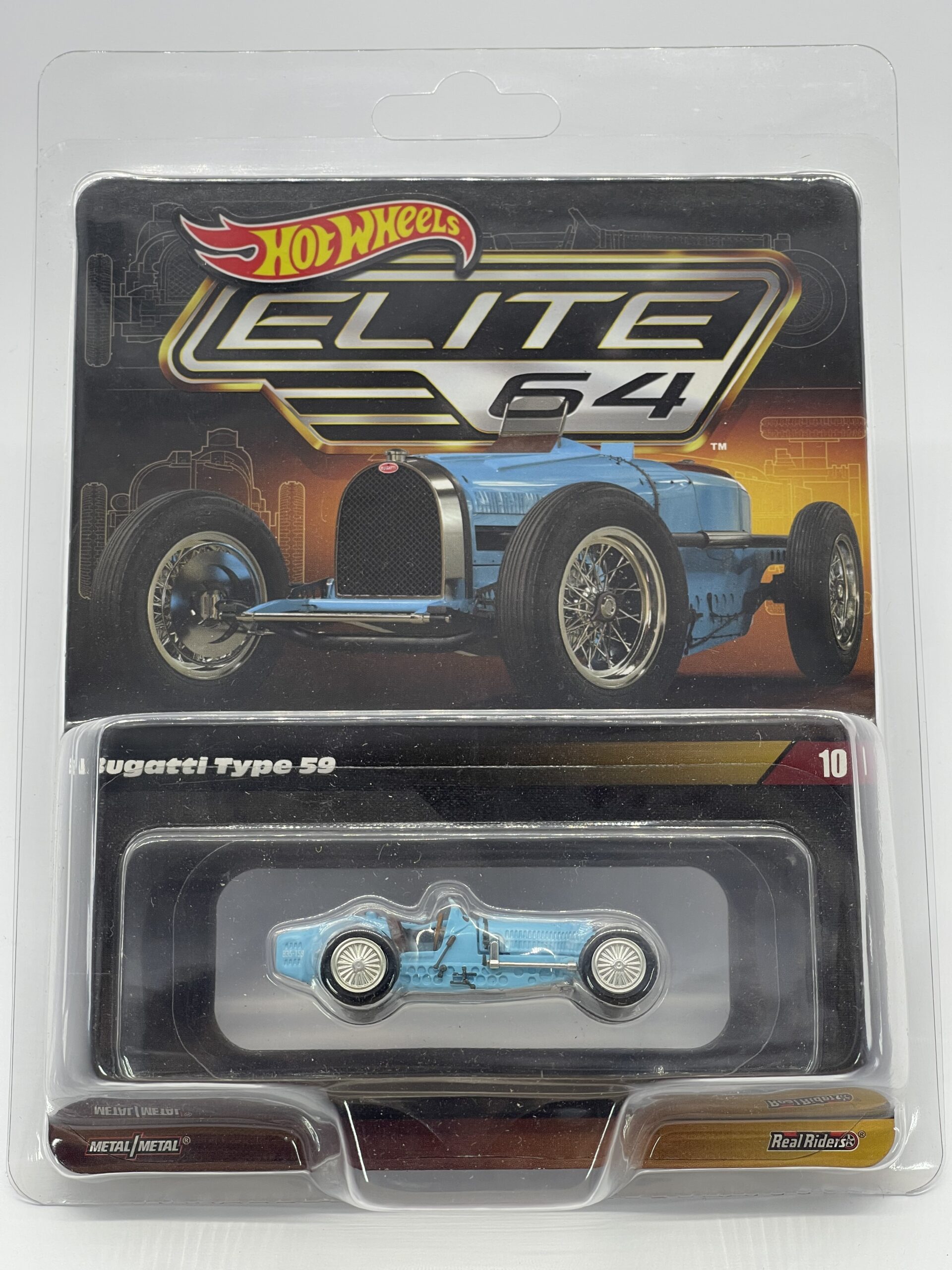Hot Wheels Elite 64 Bugatti Type 59 Exclusive Premium Diecast Classic Car