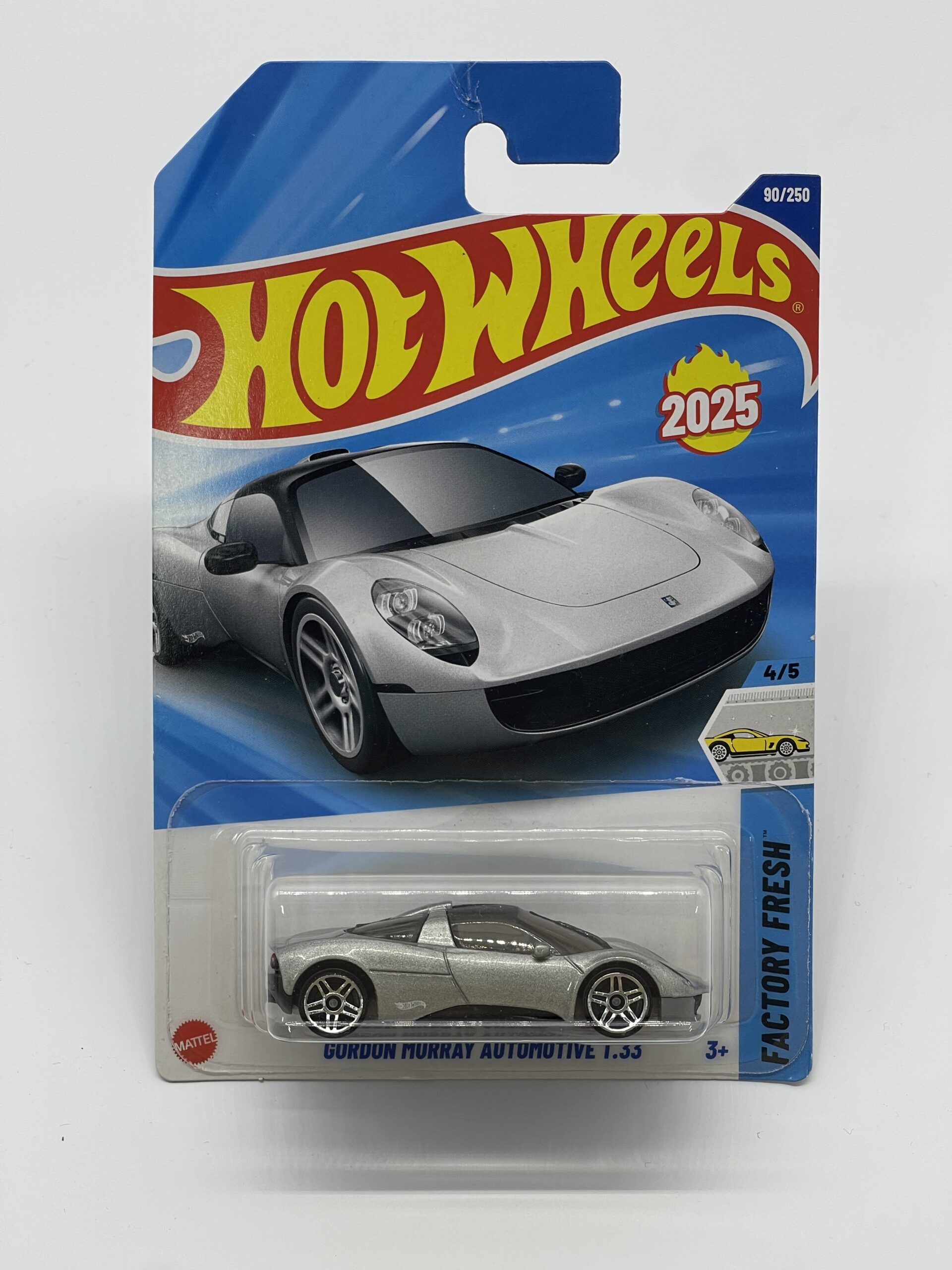 HOT WHEELS MAINLINE 1:64 - HW EXOTICS GORDON MURRAY AUTOMOTIVE T.33 2025 90/250