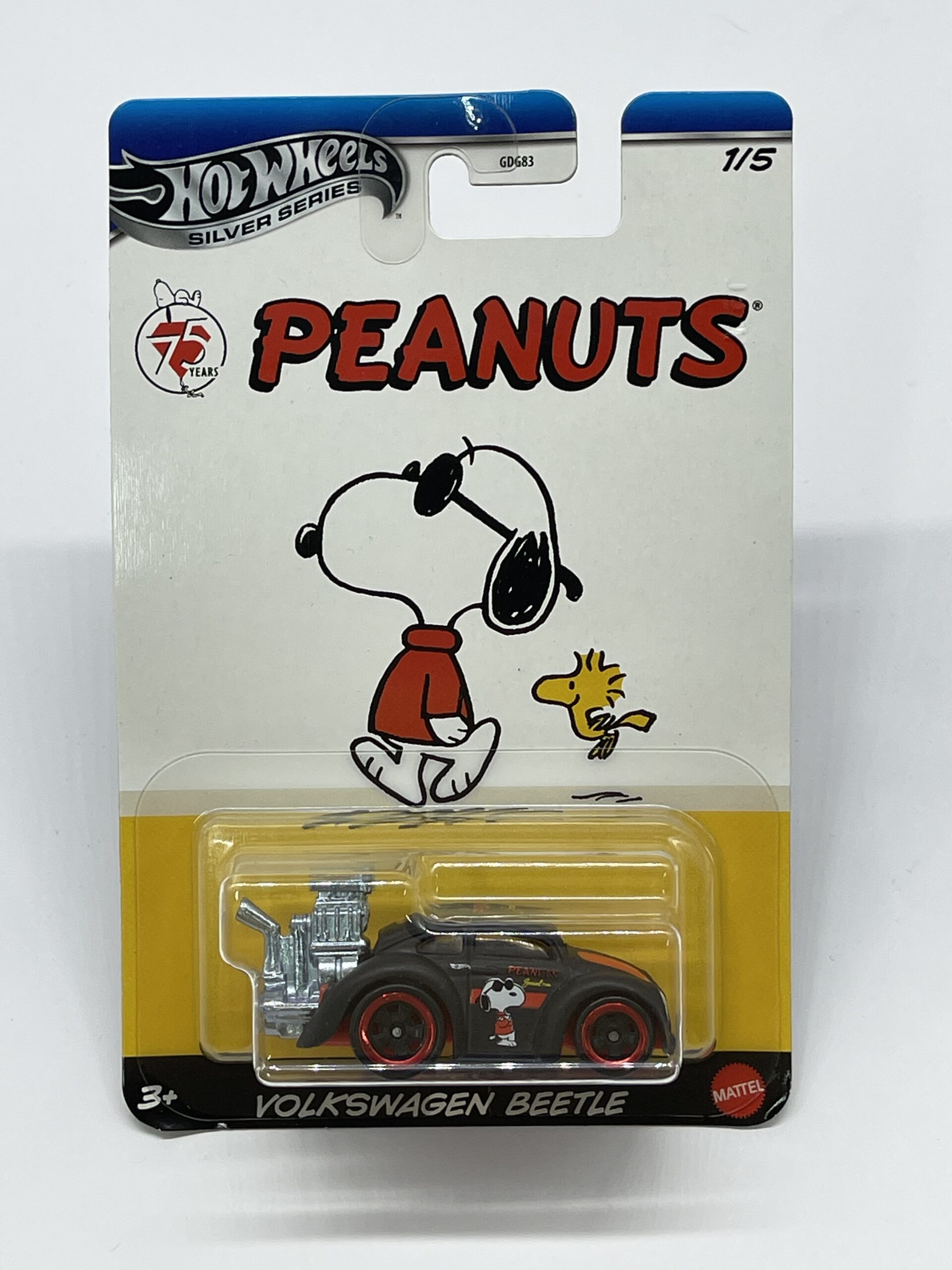 Hot Wheels Silver Series Peanuts Volkswagon Beetle Diecast Car 1/5