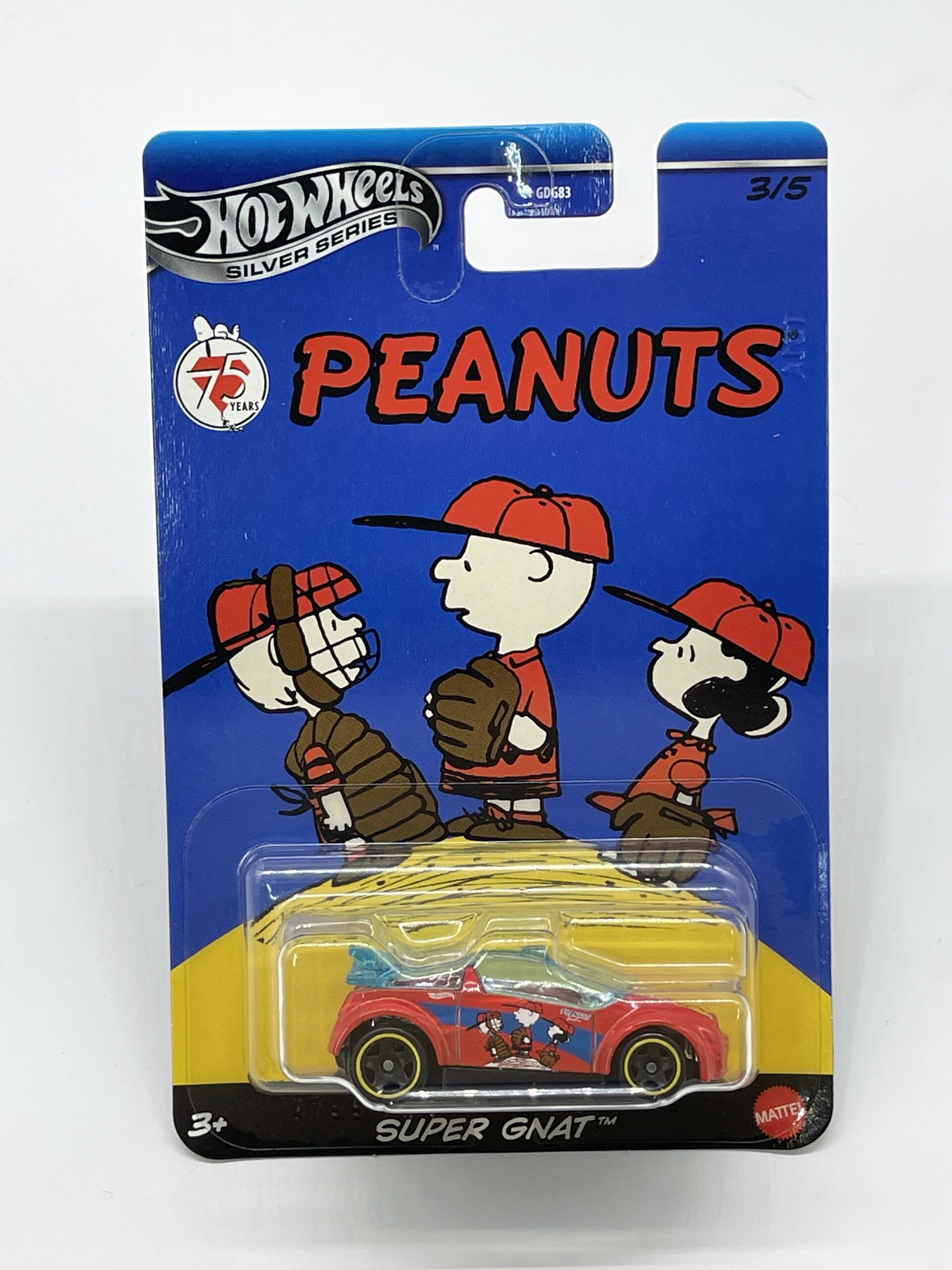 Hot Wheels Silver Series Peanuts Super Gnat Diecast Car 3/5