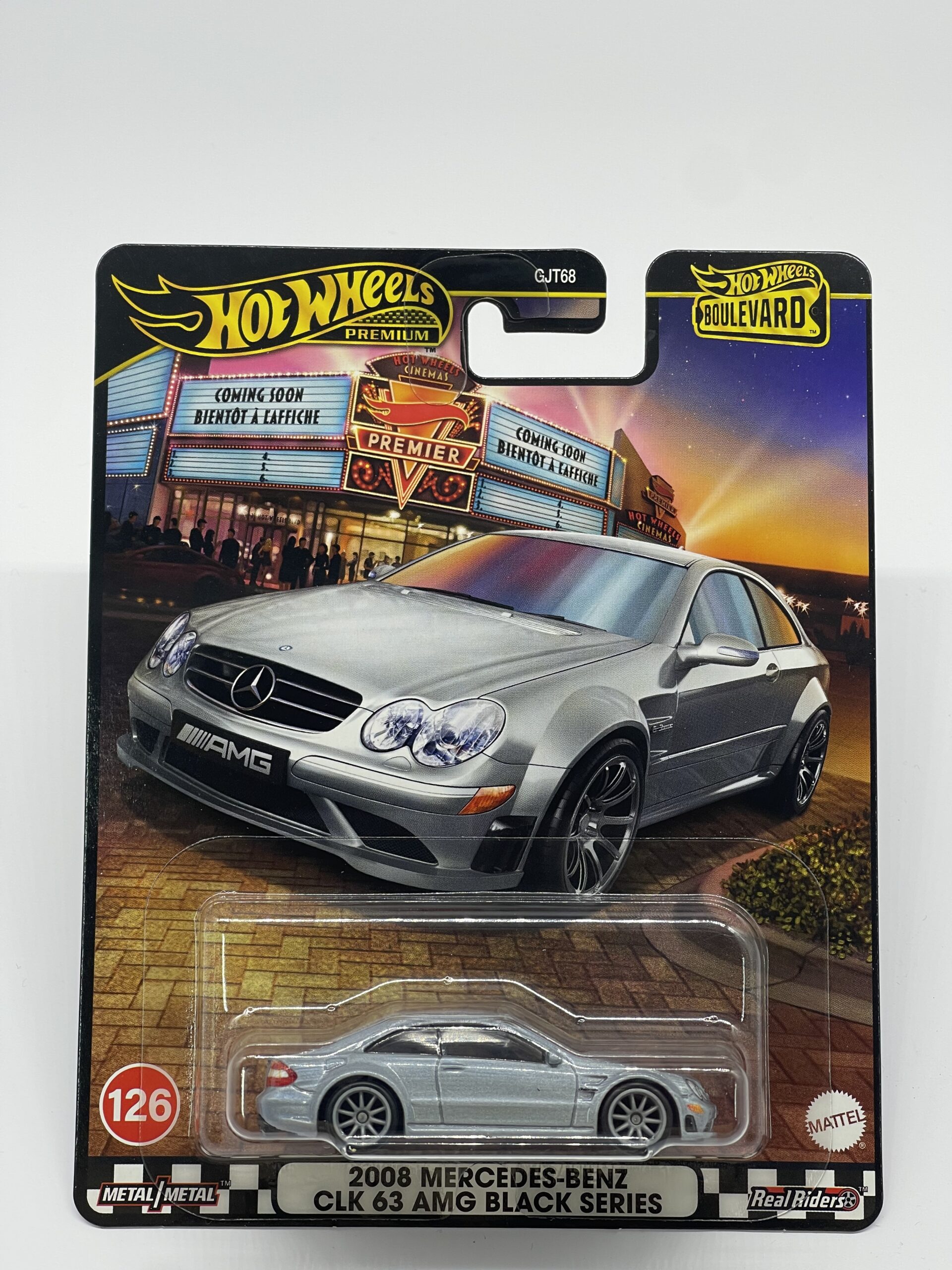 Hot Wheels Premium Boulevard 2008 MERCEDES-BENZ CLK 63 AMG BLACK SERIES