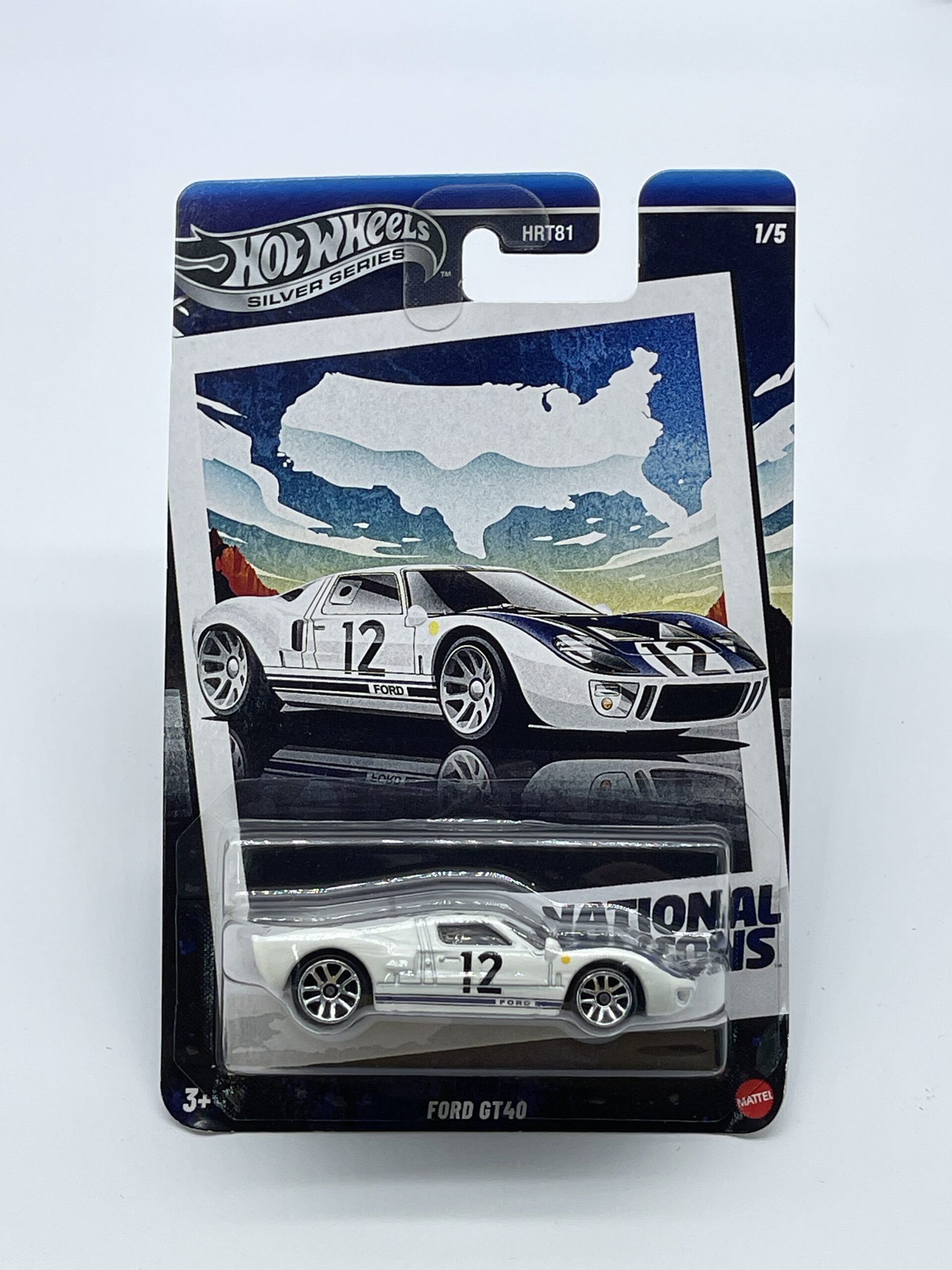 Hot Wheels Ford GT40 – Silver Series, HRT81, 1/5