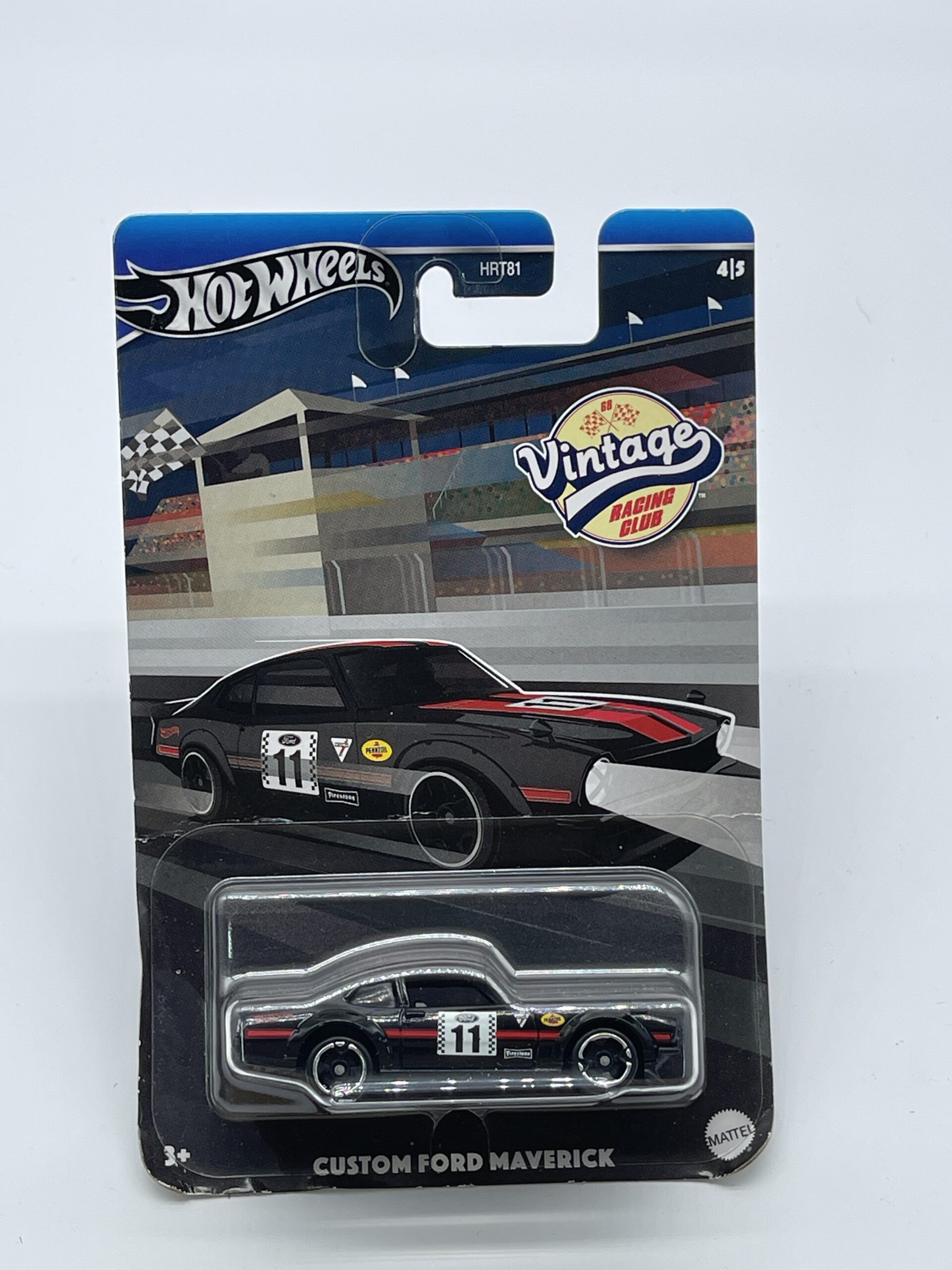 Hot Wheels Vintage Racing Club Black Custom Ford Maverick 4/5