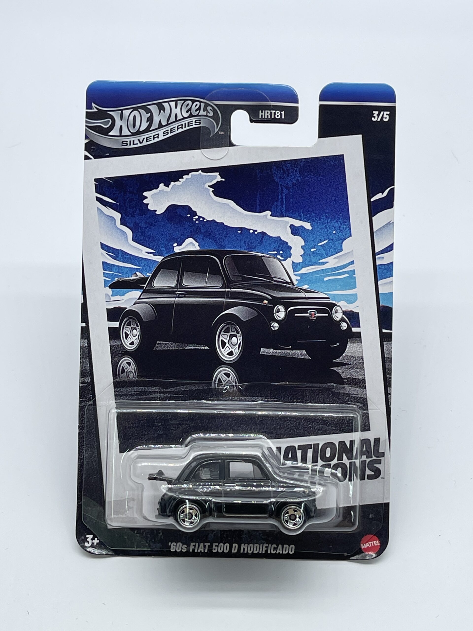 Hot Wheels '60s Fiat 500D Modificado National Icons Silver Series 3/5