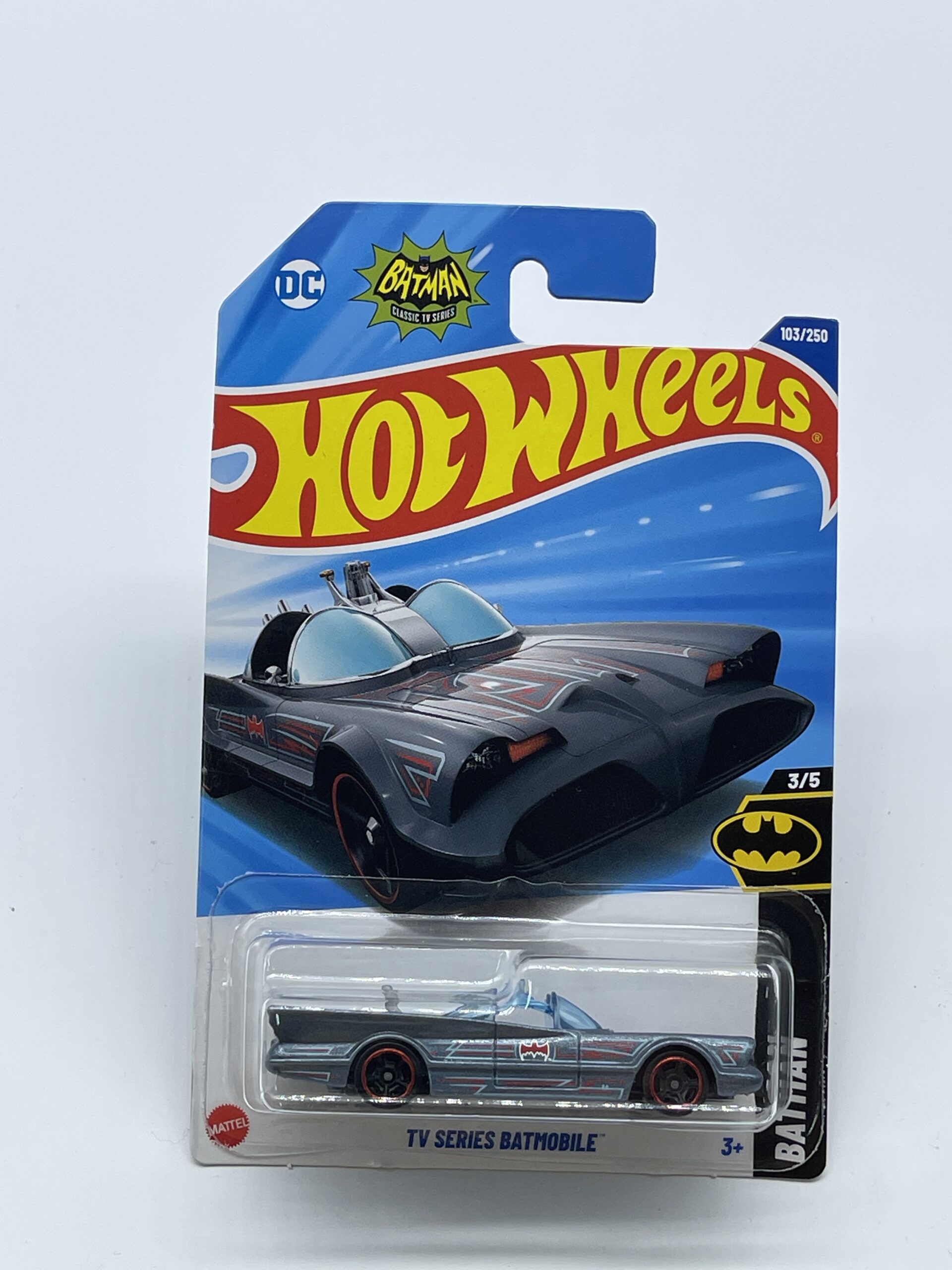 Hot Wheels 2025 Mainline 103/250 TV Series Batmobile DC Batman 3/5