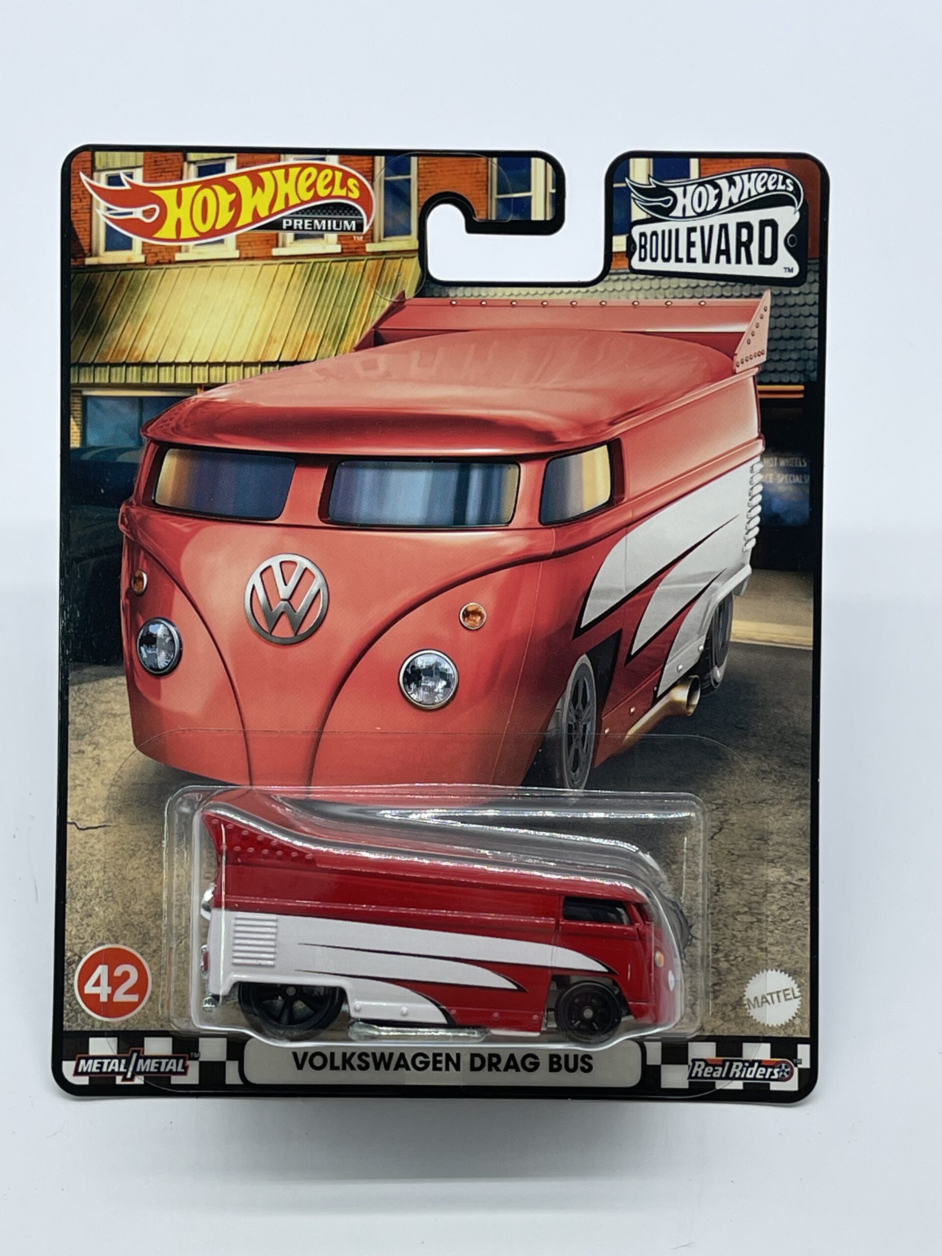 Hotwheels Boulevard Volkswagen Drag Bus Red No:42.