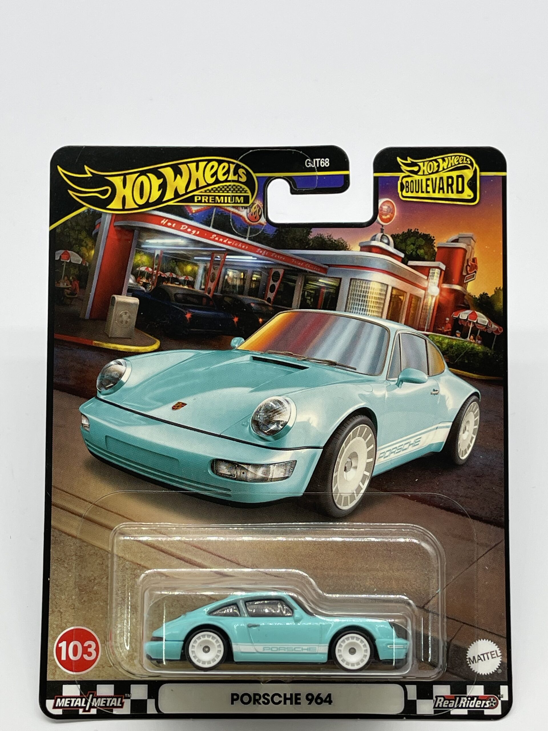 2024 HOT WHEELS PREMIUM BOULEVARD #103 - PORSCHE 964 , TIFFANY BLUE - VERY RARE