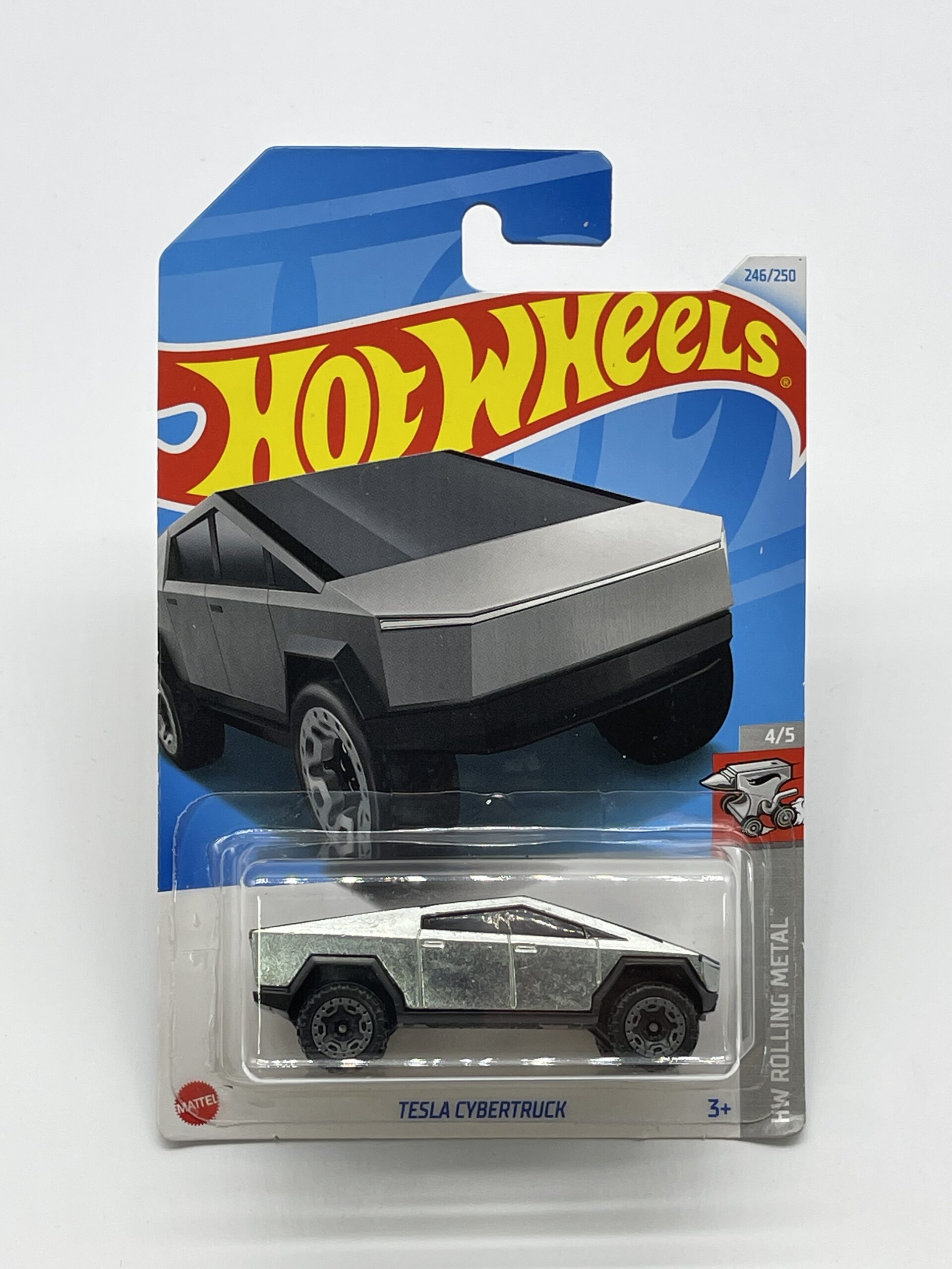 Hot Wheels TESLA CYBERTRUCK Rolling Metal Silver 249/250 2021