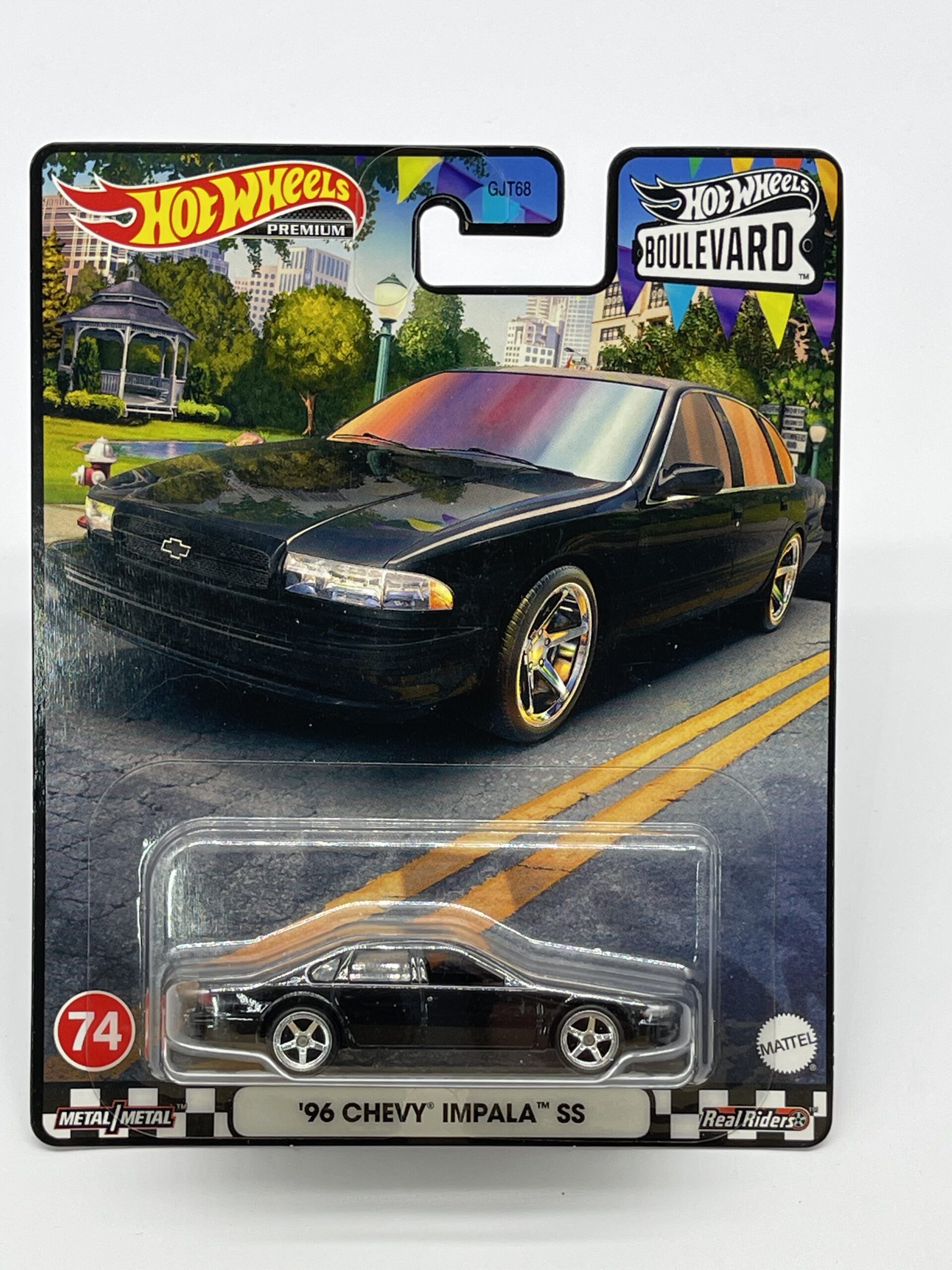 HOT WHEELS PREMIUM BOULEVARD 96 CHEVY IMPALA SS BOULEVARD #74 - HTF DIECAST 1:64