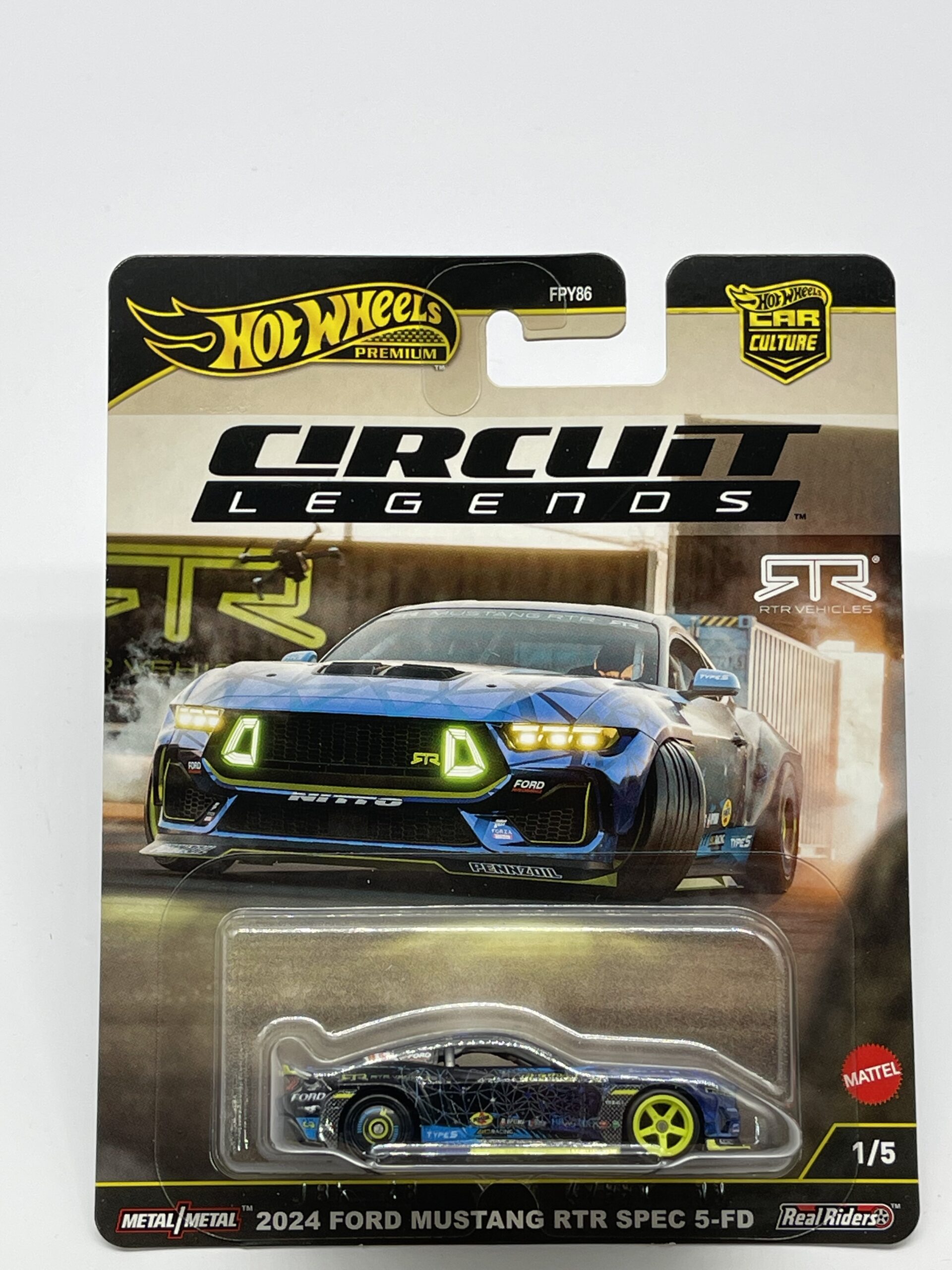 2025 HOT WHEELS CIRCUIT LEGENDS 2024 FORD MUSTANG RTR SPEC 5-FD