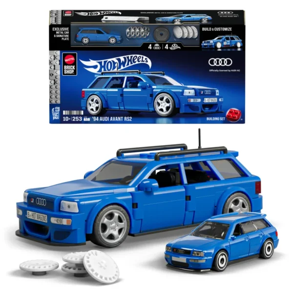 Mattel Brick Shop Hot Wheels '94 Audi Avant RS2 Building Set 1:32 NEW 2025 BNIB
